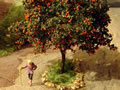 11.02.2007 - Hier mal ein Baum in Nahaufnahme. Die Äpfel sind übrigens von Woodland Scenics.