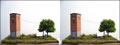 10.08.2008 - Ja, du siehst doppelt. Was soll denn das, fragst du dich? Ganz einfach - die Bilder unterscheiden sich minimal. Dafr kannst du dieses Diorama in 3D sehen. Wie das geht? Ganz einfach - einfach gaaanz langsam die Augen auf die Nasenspitze zubewegen, aber dabei in die Ferne - also auf das  Bild - schauen. Wenn du dann 3 Bilder (virtuell) siehst, dann auf das mittlere Bild fixieren. Mit etwas Glck gib es dann ein prima 3D-Bild zu sehen, als wenn du live vor diesem Diorama stehst. Und, geklappt? Nicht gleich aufgeben, wenn es nicht gleich funktioniert. Es braucht etwas bung, manche knnen nicht schielen und sehen auer zwei fast gleichen Bildern nix - ist aber auch nicht schlimm.