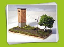 Ein Trafohaus Diorama