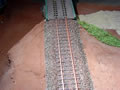 15.01.2007 - Hier mal ein Blick auf das eingeschotterte und gealterte Gleis.
